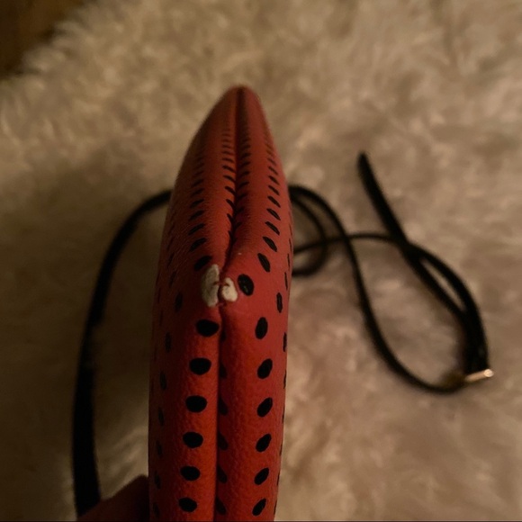 EUC Fossil pink polka dot crossbody - Picture 3 of 7